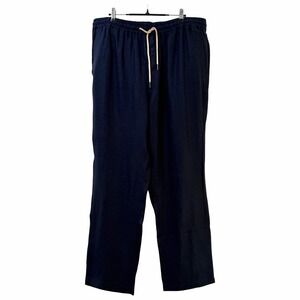 Quince Mens Linen 32" Beach Pants Size XL Navy Coastal Travel Resortwear